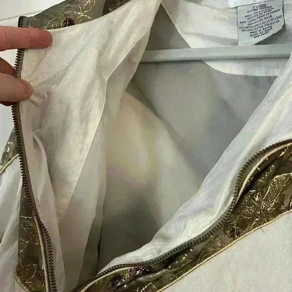 Vintage 1980s Floral Cabin Creek All Over Print Full Zip Windbreaker Jacket - Picture 4 of 10